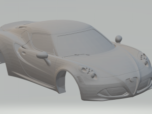 Alfa romeo 4c coupe 2013 Modèles 3D en vedette