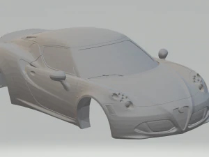 アルファロメオ 4C クーペ 2013 3Dプリントモデル