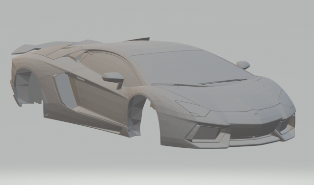 aventador lp 2011 3D Print Model .c4d .max .obj .3ds .fbx .stl .blend 