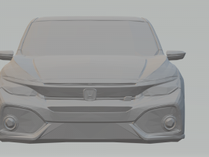 honda civic coupe si 17 Modelo de Impressão 3D