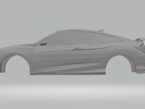 honda civic coupe si 17 Modelo de Impressão 3D