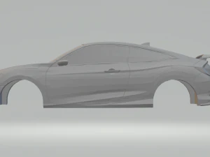 honda civic coupe si 17 3D Print Model