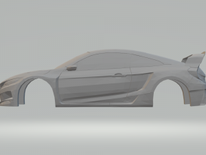 honda civic coupe rally cross 17 Model Cetak 3D