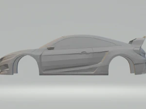 honda civic coupe rally cross 17 3D Print Model
