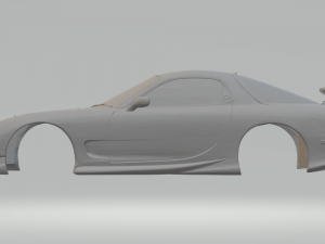mazda rx7 toretto fast and furious 3Dプリントモデル