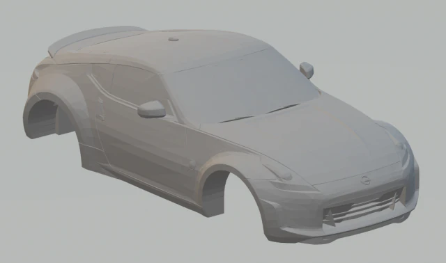 nissan 370z 3D Print Model .c4d .max .obj .3ds .fbx .stl .blend 