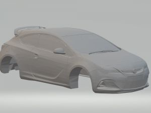 Vauxhall astra vxr 200510 3Dプリントモデル