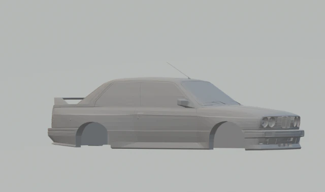 m3 e30 3D Print Model .c4d .max .obj .3ds .fbx .stl .blend 