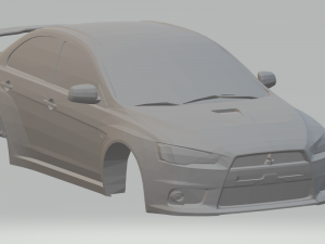 Mitisubishi lancer evo x 3Dプリントモデル