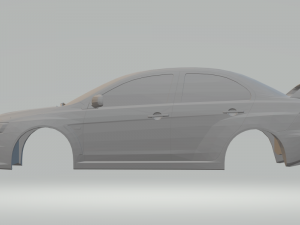 Mitisubishi lancer evo x 3D Print Model