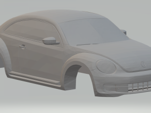 vw new beetle 2013 3D Baskı Modeli