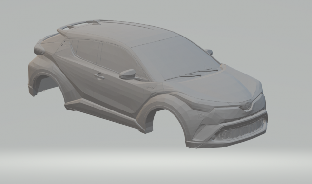 toyota c-hr 2017 3D Druckmodell .c4d .max .obj .3ds .fbx .stl .blend 