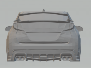 honda civic type r 2016 Model do druku 3D