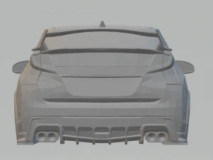honda civic type r 2016 3D Print Model