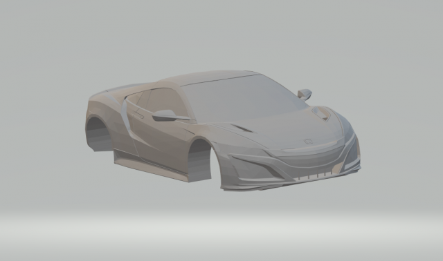 honda acura nsx 2016 Modello di stampa 3D .c4d .max .obj .3ds .fbx .stl .blend 