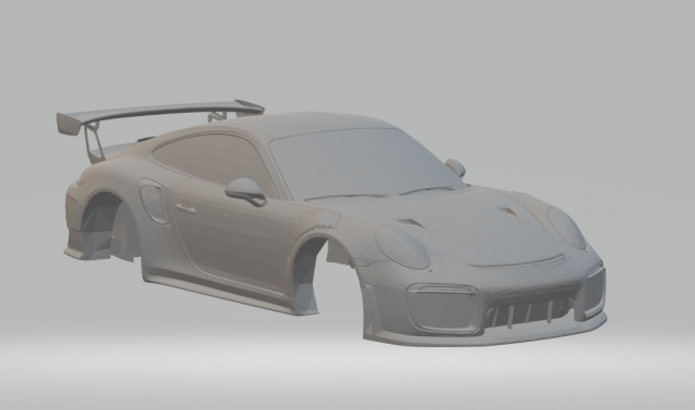 porsche 911 gt2rs 2017 3D 打印模型 .c4d .max .obj .3ds .fbx .stl .blend 