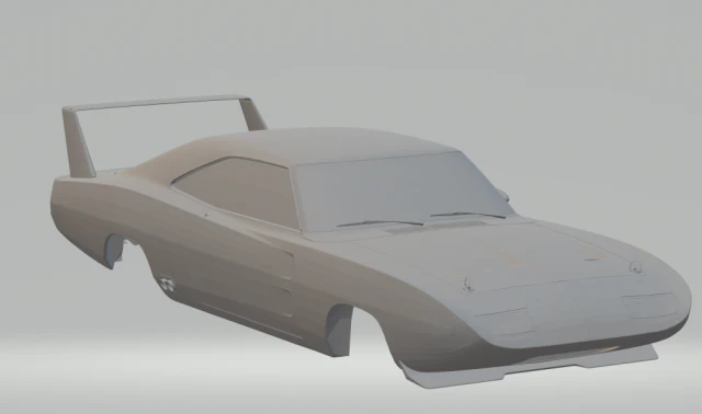 dodger charger daytona 1970 fast and furious 6 3D Print Model .c4d .max .obj .3ds .fbx .stl .blend 