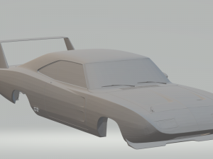 dodger charger daytona 1970 fast and furious 6 3Dプリントモデル