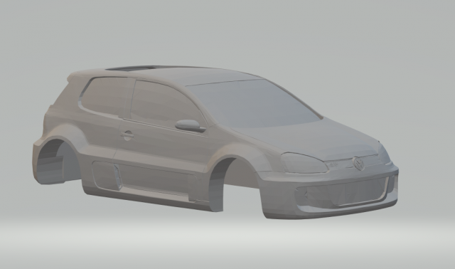 volkswagen golf gti w12 650 07 Modelo de impresión 3D .c4d .max .obj .3ds .fbx .stl .blend 