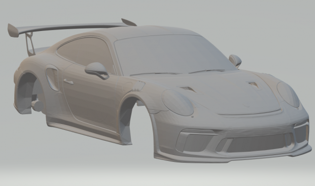 porsche 911 gt3rs 2018 3D Принт Модель .c4d .max .obj .3ds .fbx .stl .blend