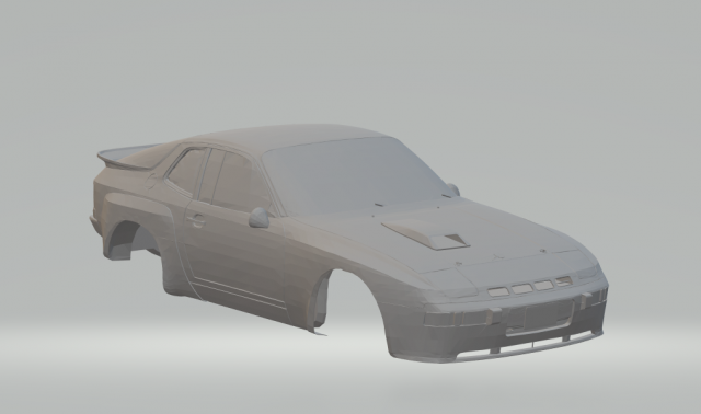 porsche 924 gts 1981 3D 打印模型 .c4d .max .obj .3ds .fbx .stl .blend