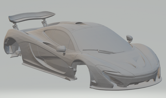mclaren p1 2014 3Dプリントモデル .c4d .max .obj .3ds .fbx .stl .blend