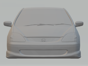 honda civic type r Modello di stampa 3D