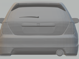 honda civic type r Modello di stampa 3D