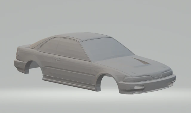 honda acura integra 89 3D Print Model .c4d .max .obj .3ds .fbx .stl .blend 