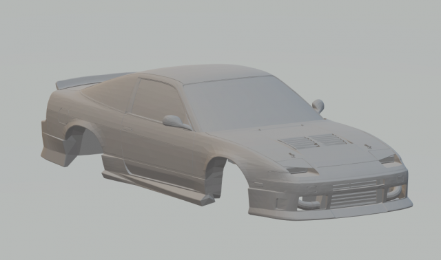 nissan 240sx Modello di stampa 3D .c4d .max .obj .3ds .fbx .stl .blend 