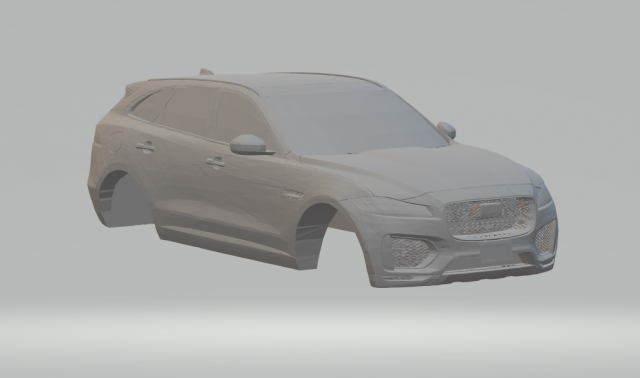 jaguar f-pace 3D 프린트 모델 .c4d .max .obj .3ds .fbx .stl .blend 