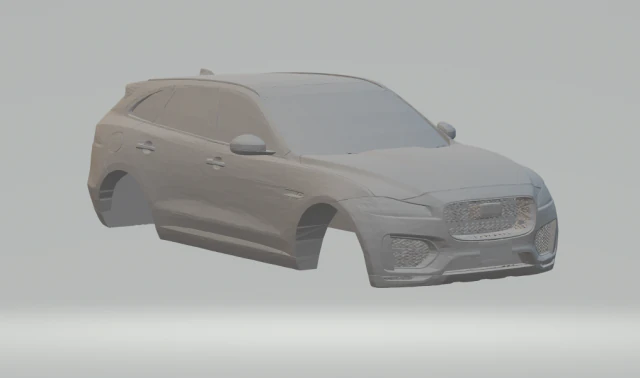jaguar f-pace 3D Print Model .c4d .max .obj .3ds .fbx .stl .blend