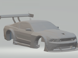 mustang gt3 race car 3D 打印模型
