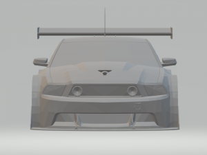 mustang gt3 race car 3D Baskı Modeli