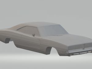 dodge charger 68 Modèles 3D en vedette