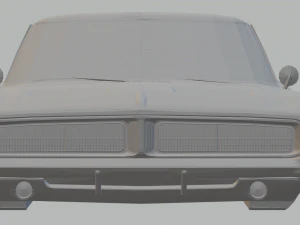 dodge charger 68 3D Print Model