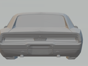 dodge charger 68 3D Принт Модель