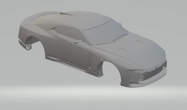 nissan gtr 50 3D Print Model .c4d .max .obj .3ds .fbx .stl .blend 