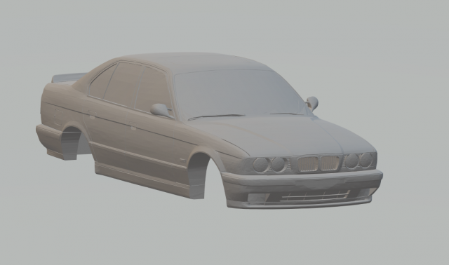 m5 510i 1990 3D 打印模型 .c4d .max .obj .3ds .fbx .stl .blend 