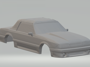 Mustang gt 87 convertible 3D Print Model