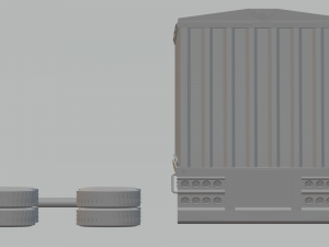 trailer grain bulk carrier hauler truck 3D Принт Модель