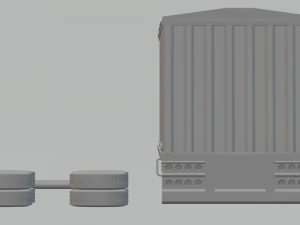 trailer grain bulk carrier hauler truck 3D Print Model
