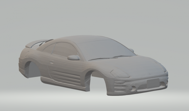 mitsubishi eclipse 2003 3D Принт Модель .c4d .max .obj .3ds .fbx .stl .blend 
