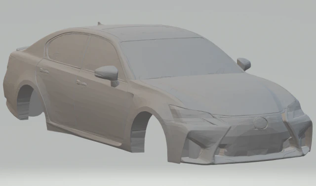 2019 lexus gs f 3D Print Model .c4d .max .obj .3ds .fbx .stl .blend 