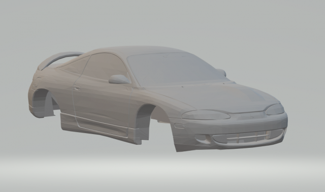 mitsubishi eclipse 1995 3D Print Model .c4d .max .obj .3ds .fbx .stl .blend 