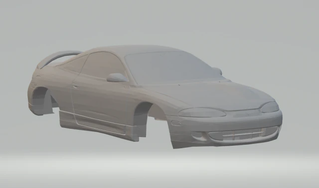 mitsubishi eclipse 1995 3D Print Model .c4d .max .obj .3ds .fbx .stl .blend