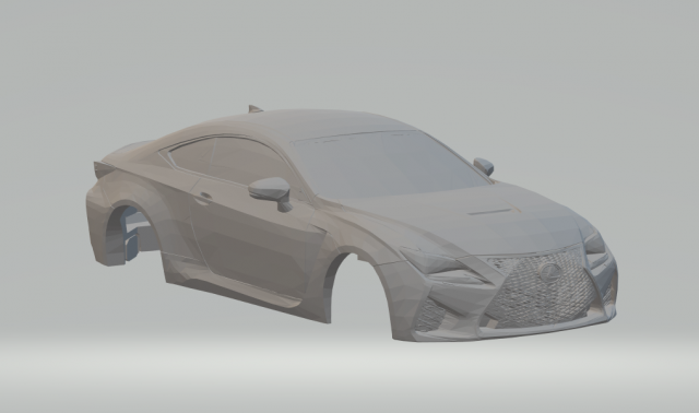 lexus rc f 3D प्रिंट मॉडल .c4d .max .obj .3ds .fbx .stl .blend