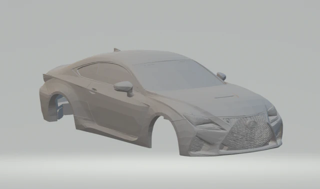 lexus rc f 3D Print Model .c4d .max .obj .3ds .fbx .stl .blend