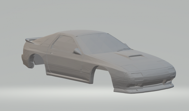 mazda rx-7 fc3s touge edition 3D Print Model .c4d .max .obj .3ds .fbx .stl .blend 