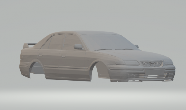 mazda 626 3Dプリントモデル .c4d .max .obj .3ds .fbx .stl .blend 